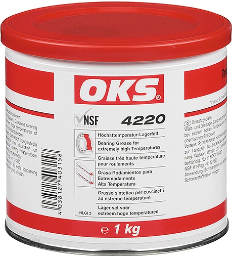Mỡ bôi trơn vòng bi thực phẩm OKS 4220 chịu nhiệt độ cực cao 1kg