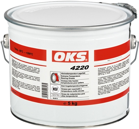 Mỡ bôi trơn vòng bi thực phẩm OKS 4220 cho nhiệt độ cực cao 5kg