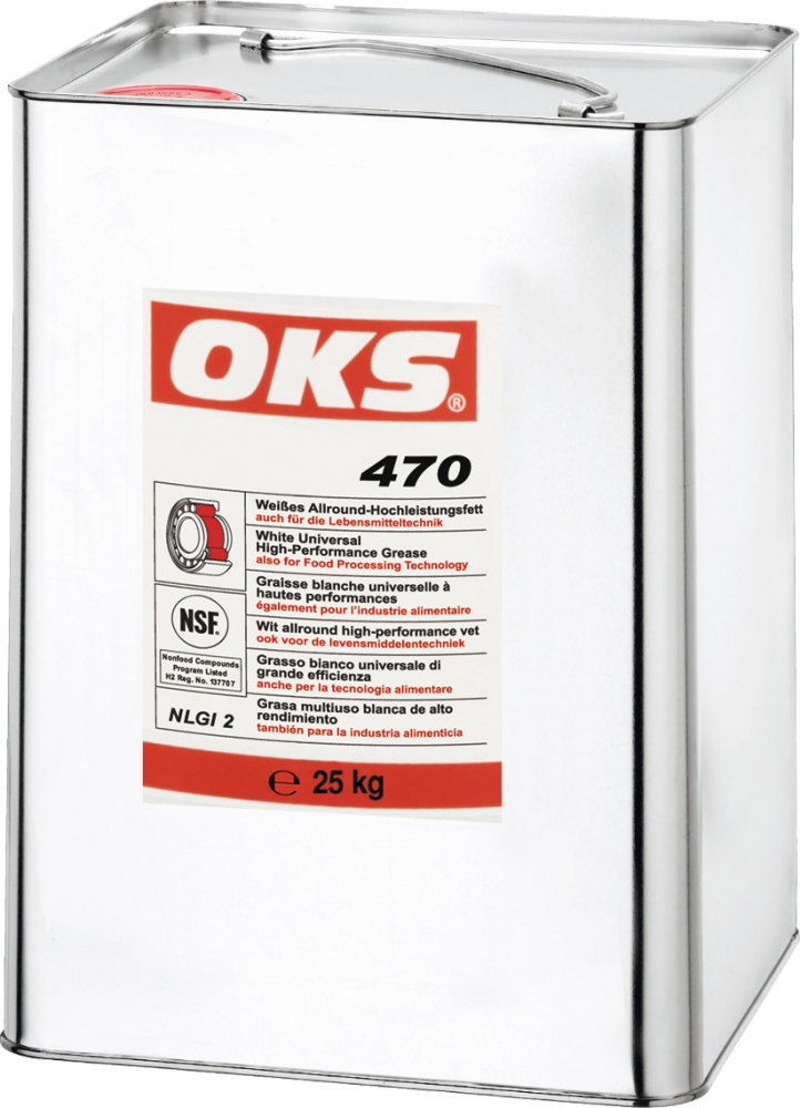 Mỡ trắng hiệu suất cao đa năng OKS 470 tiêu chuẩn thực phẩm NSF H2 thùng 25kg