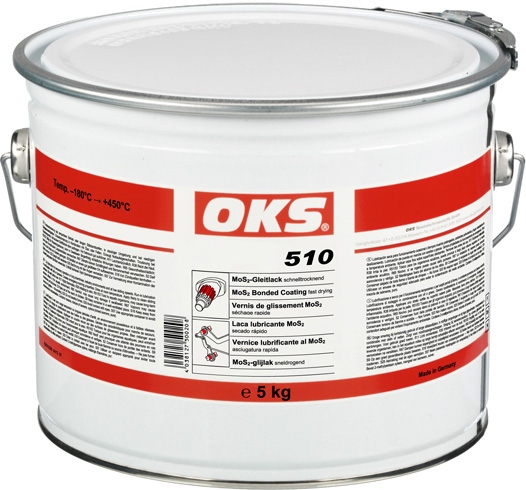 Lớp phủ liên kết MoS2 khô nhanh OKS 510, thùng 5kg