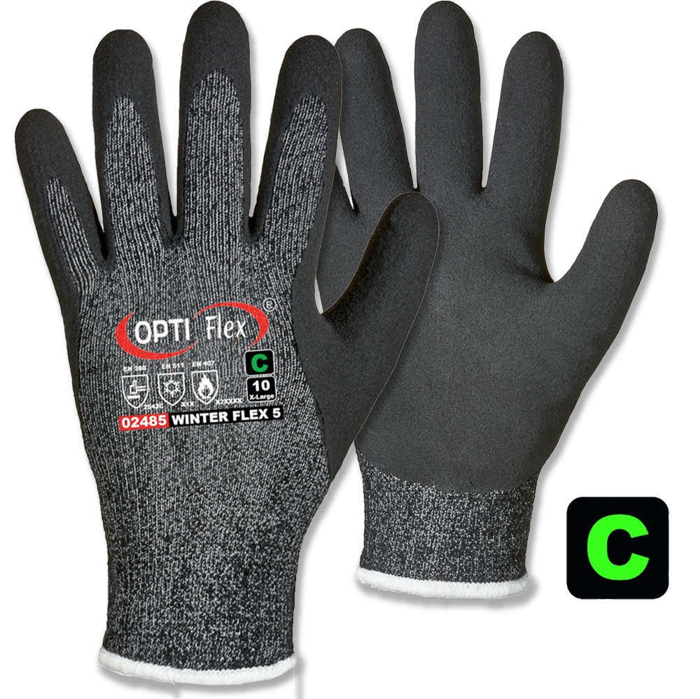 Găng tay chống cắt OPTIFlex 02485 WINTER FLEX 5 phủ Latex Cấp độ C