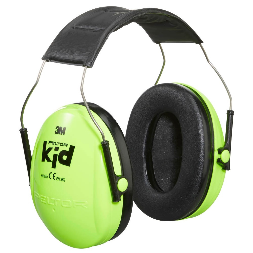 Tai nghe chống ồn 3M Peltor Kid SNR 27 dB màu xanh neon