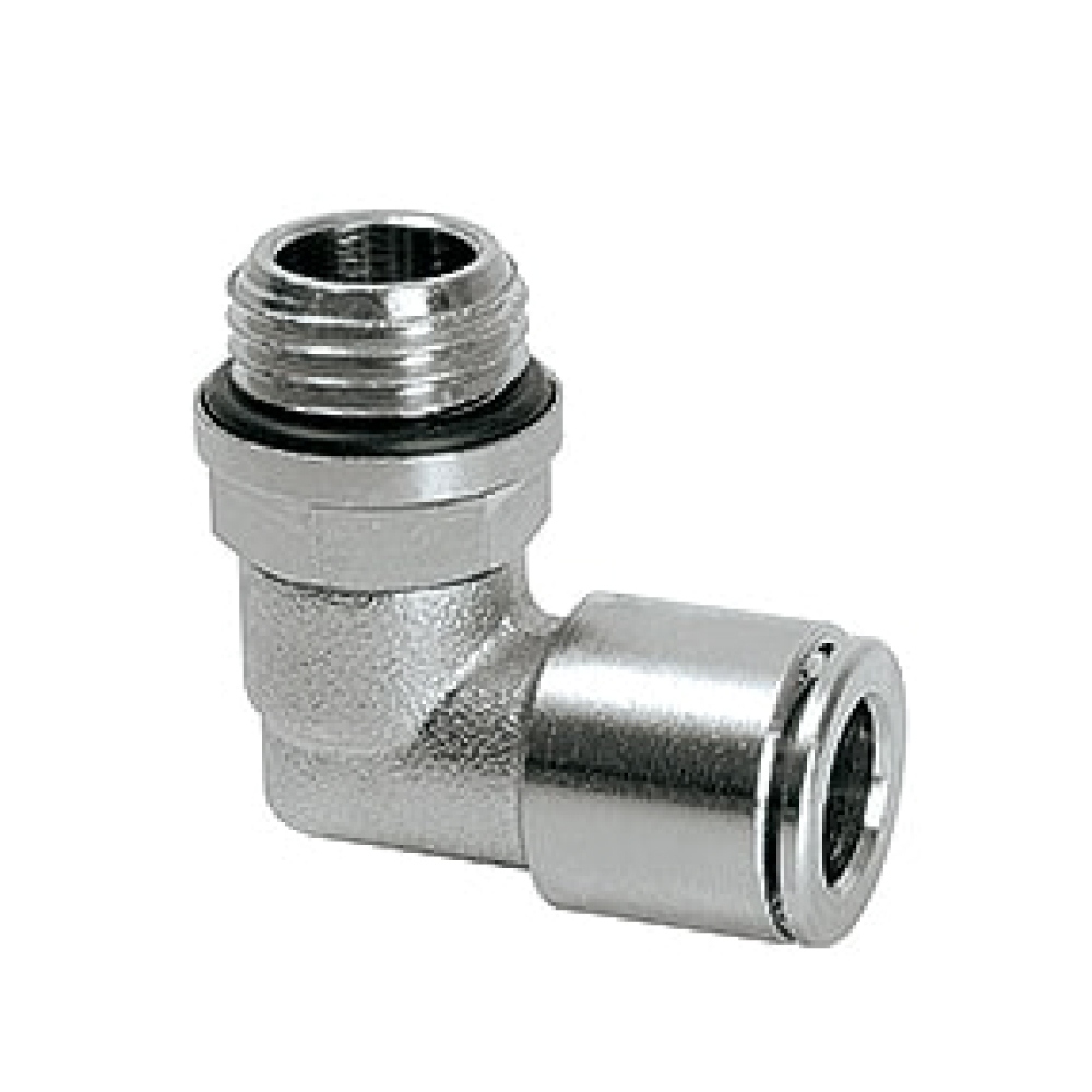 Đầu nối ống Perma 101497 ren ngoài G1/4 cho ống phi 8mm kiểu xoay 90°