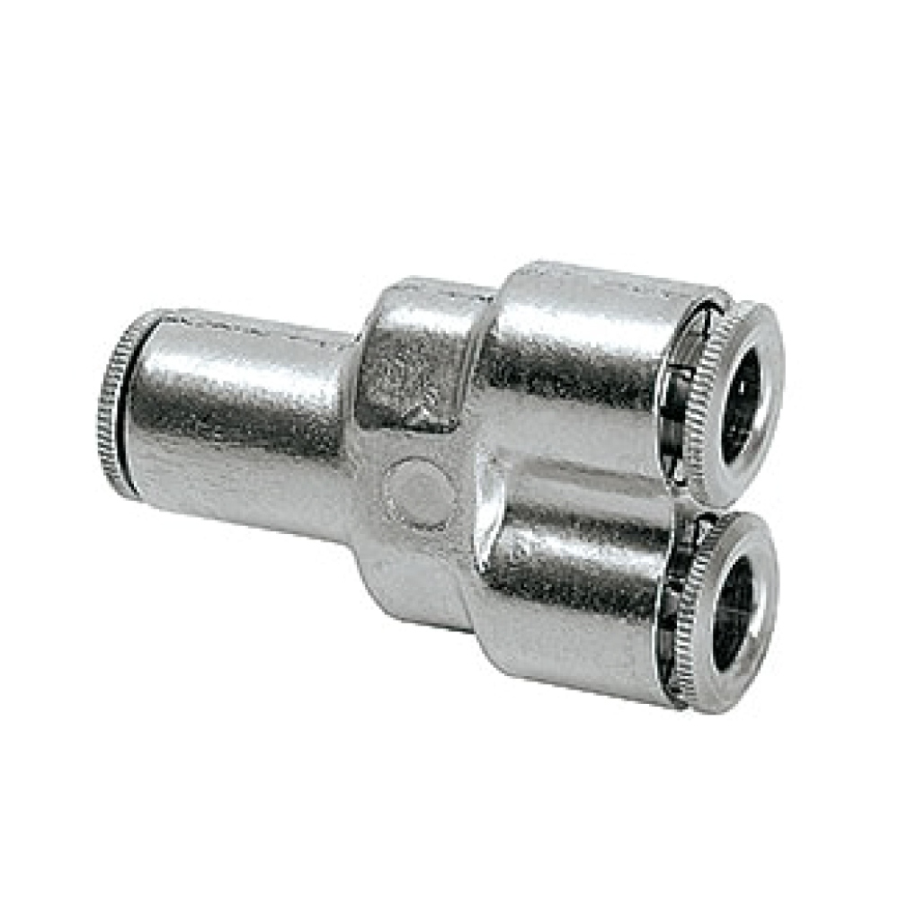 Đầu nối chữ Y Perma 101514 dùng cho ống, chất liệu đồng mạ niken, đường kính ngoài 6 mm