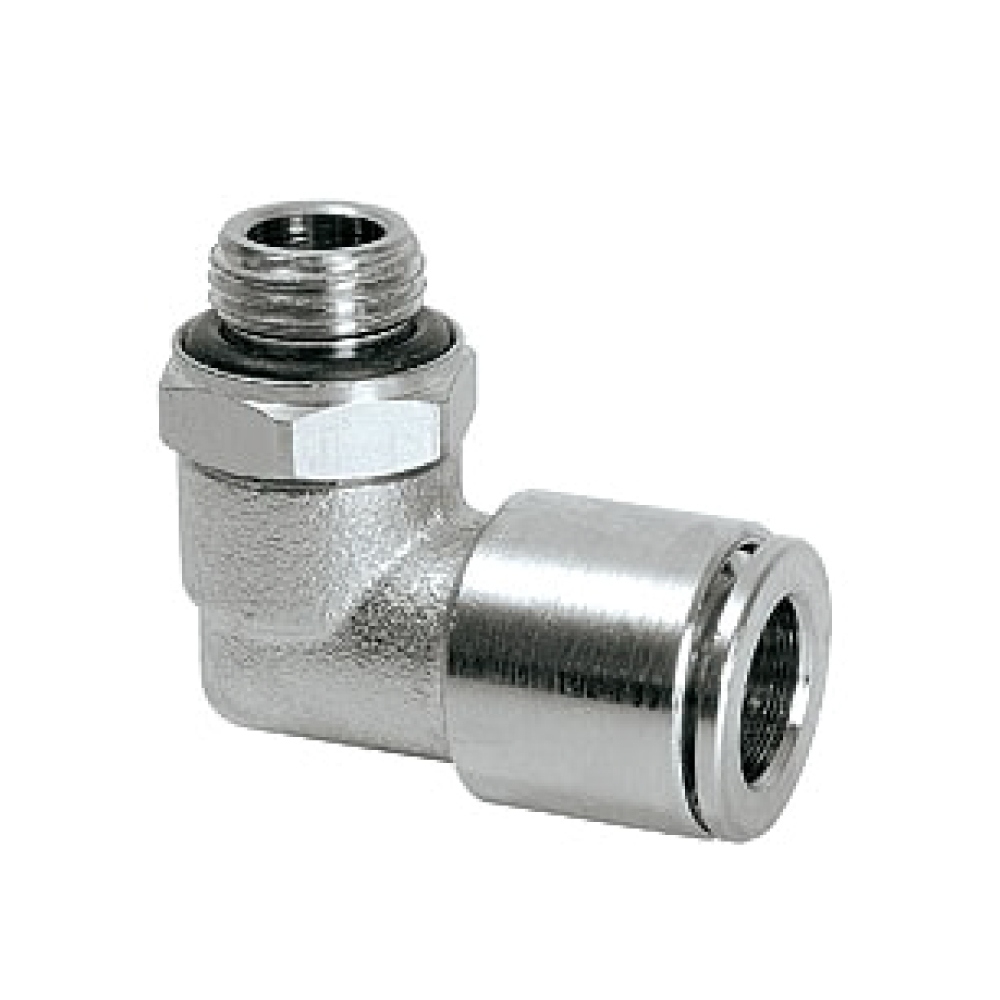 Đầu nối ống Perma 101571 ren ngoài G1/8 cho ống phi 8mm kiểu xoay 90°