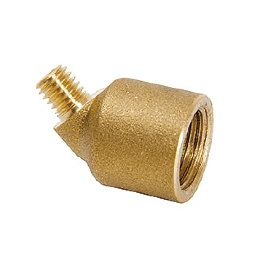 Đầu nối khuỷu 45 độ Perma 104824 bằng đồng, ren ngoài M6 x ren trong G1/4