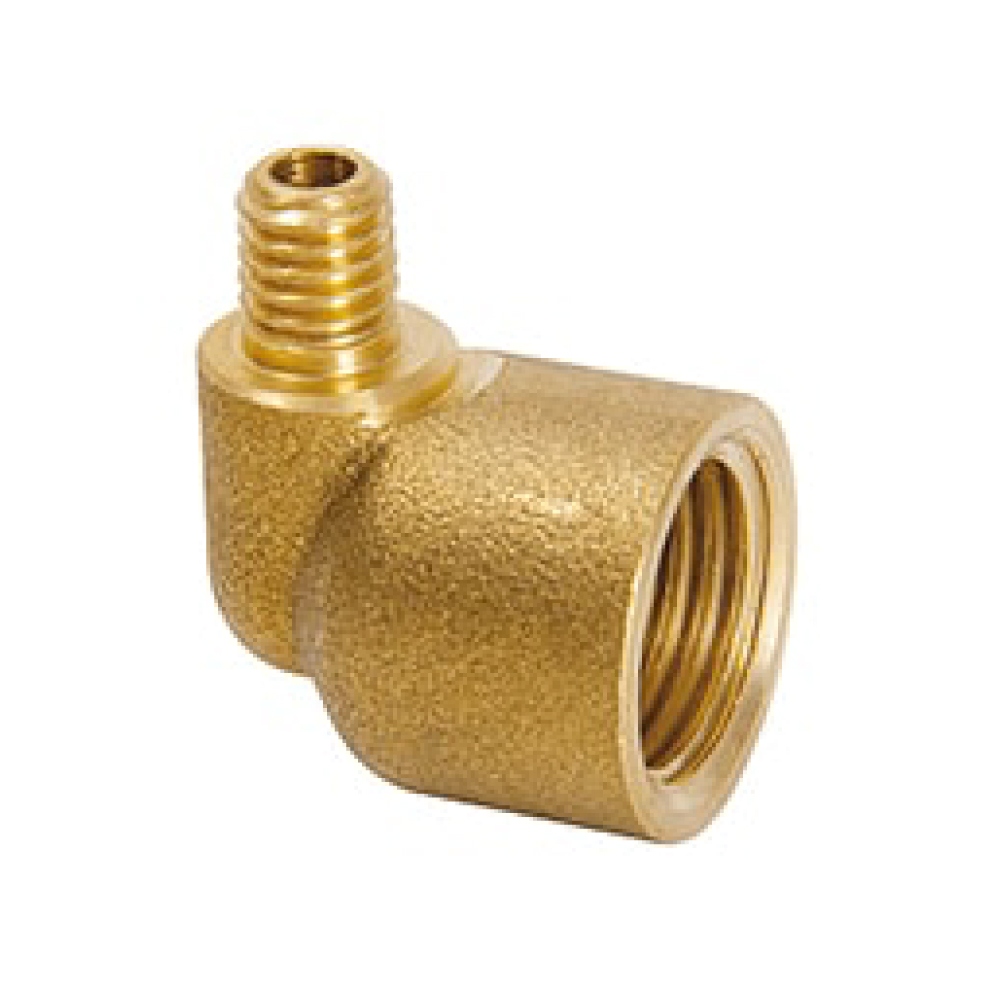 Đầu nối vuông 90° Perma 104828 bằng đồng, ren ngoài M6 x ren trong G1/4