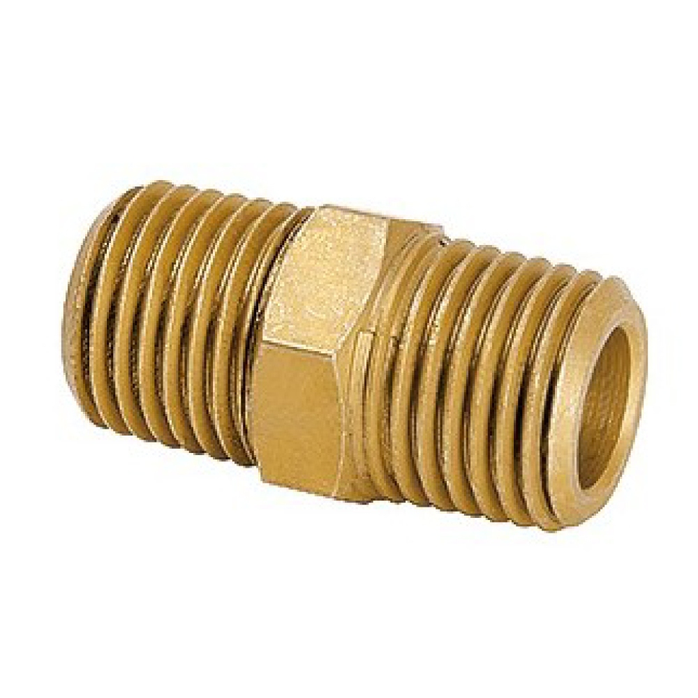 Đầu nối hai đầu ren ngoài lục giác Perma 104852 bằng đồng R1/4ông