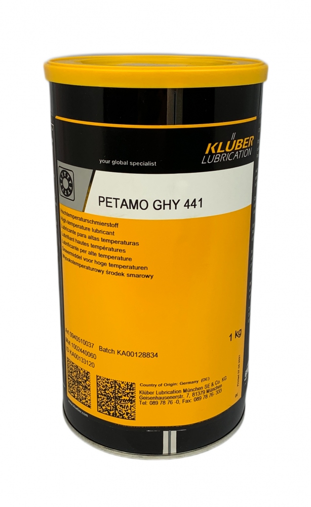 Mỡ bôi trơn chịu nhiệt Klüber Petamo GHY 441 hộp 1kg