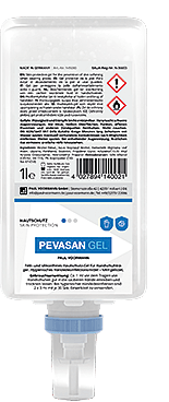 PEVASAN Gel nước rửa tay sát khuẩn tức thì gốc cồn 1 Liter