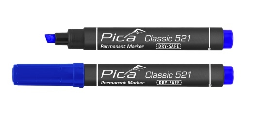 Bút lông dầu Pica Classic 521 ngòi dẹt 2/6 mm không xóa được
