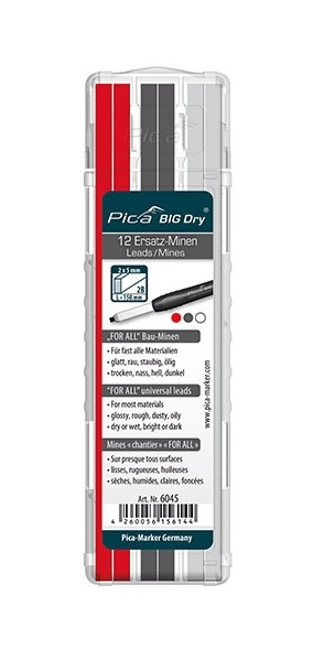 Ngòi bút chì thay thế Pica BIG Dry 6045 đa năng cho bút đánh dấu BIG Dry