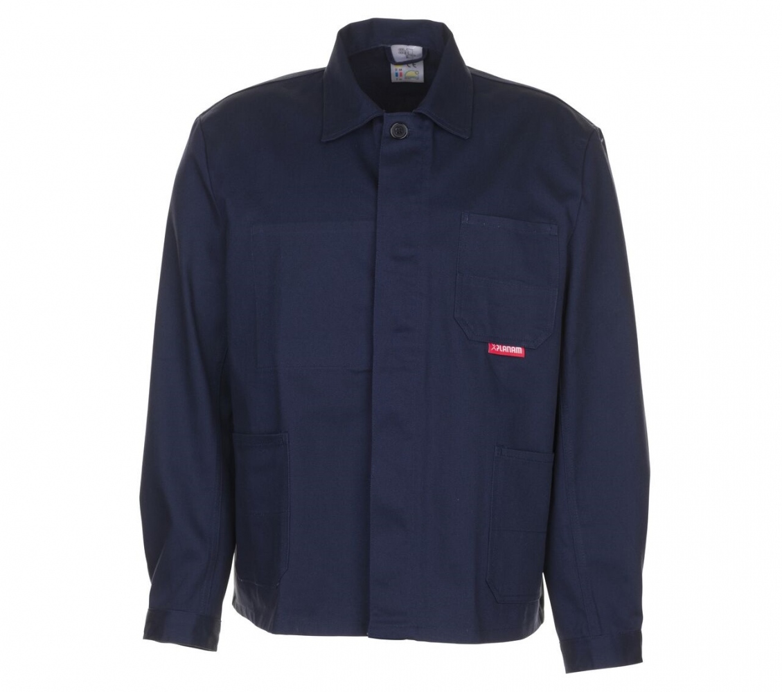 Áo khoác bảo hộ lao động Planam BW290/0102 100% cotton màu xanh navy size XS-3XL