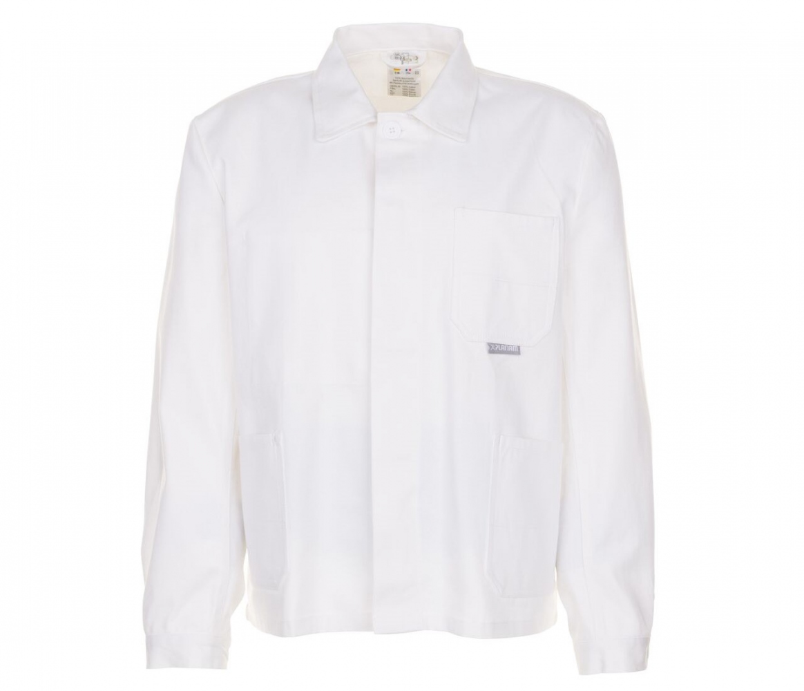 Áo khoác bảo hộ Planam BW290/0105 100% cotton màu trắng tinh khôi XS-3XL