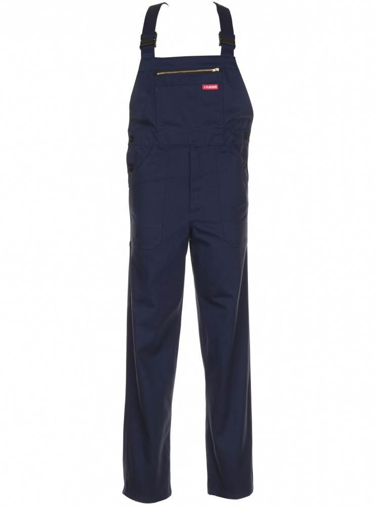 Quần yếm bảo hộ lao động Planam BW290/0122 100% cotton màu xanh đen size XS-3XL