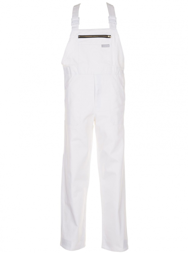 Quần yếm bảo hộ lao động Planam BW290/0125 100% cotton màu trắng size XS-3XL