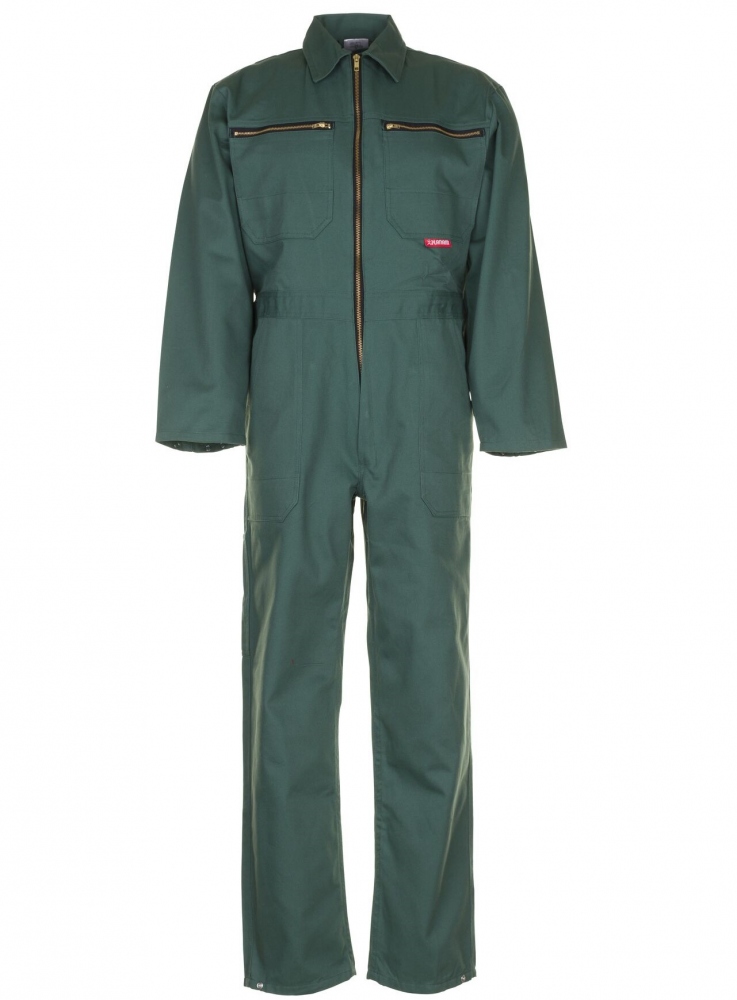 Quần áo bảo hộ lao động liền quần Planam BW290/0129 Rallye 100% cotton màu xanh lá cây