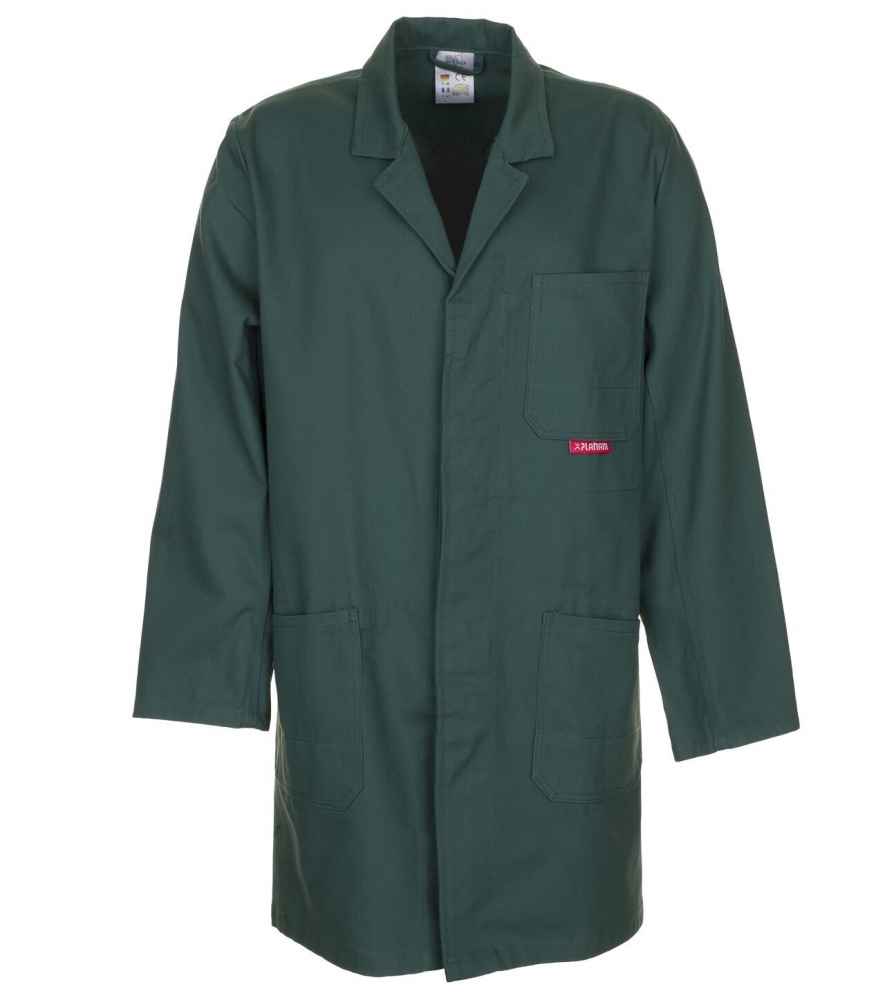 Áo khoác bảo hộ lao động Planam BW290/0134 100% cotton màu xanh lá size XS-3XL