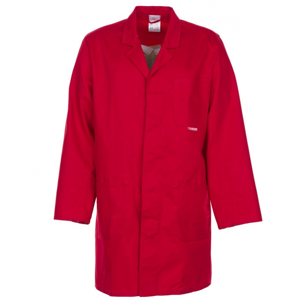 Áo choàng bảo hộ lao động Planam BW290/0136 100% cotton màu đỏ size XS-3XL