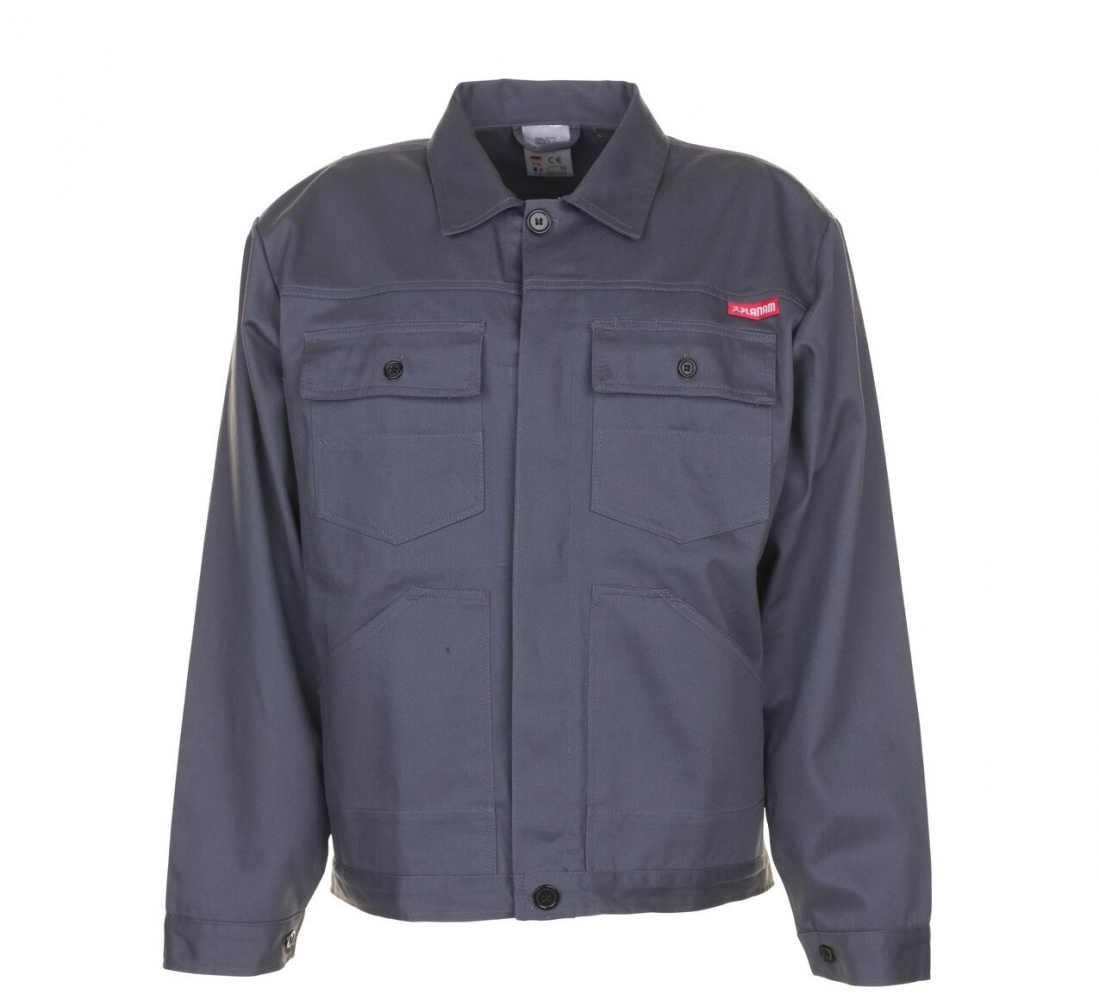 Áo khoác bảo hộ chiết eo Planam BW290/0191 100% cotton màu xám XS-3XL