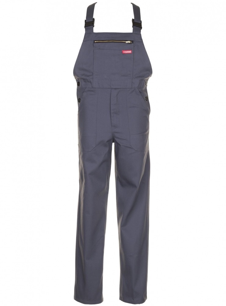 Quần yếm bảo hộ lao động Planam BW290/0193 100% cotton màu xám XS-3XL