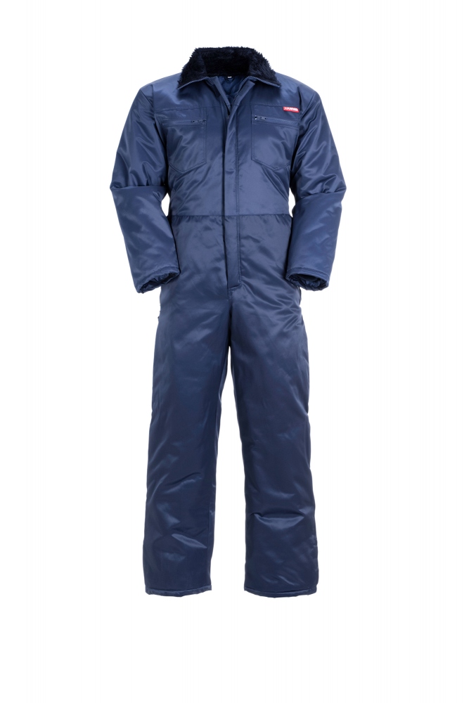 Quần áo bảo hộ lao động liền thân lót bông Planam 0375 Outdoor Gletscher màu xanh đen size S-3XL