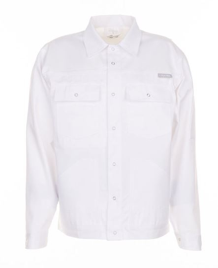 Áo khoác bảo hộ lao động chiết eo bền bỉ Planam MG260/0813 màu trắng size XS-3XL