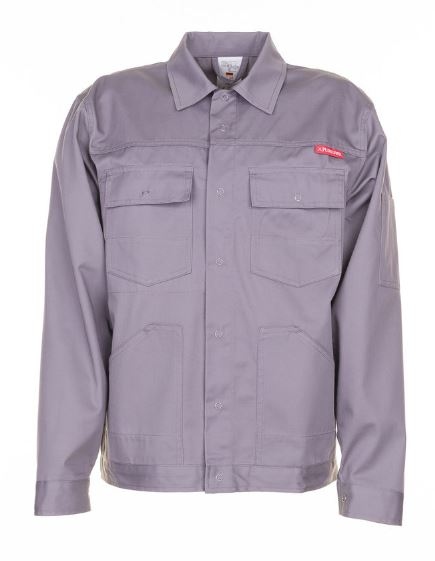 Áo khoác bảo hộ lao động thắt eo bền bỉ Planam MG260/0815 màu xám, size XS-3XL