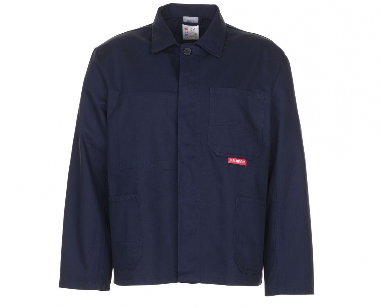 Áo khoác bảo hộ lao động Planam BW270/1511 100% cotton màu xanh đen size XS-3XL