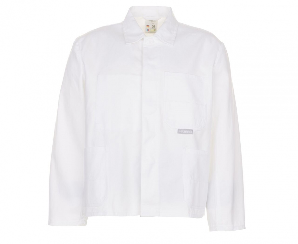 Áo khoác bảo hộ Planam BW270/1512 100% cotton màu trắng size XS-3XL