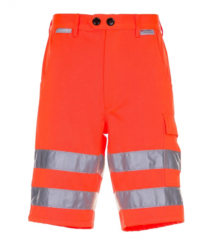 Quần short bảo hộ nam phản quang Planam 2015 màu cam size S-4XL