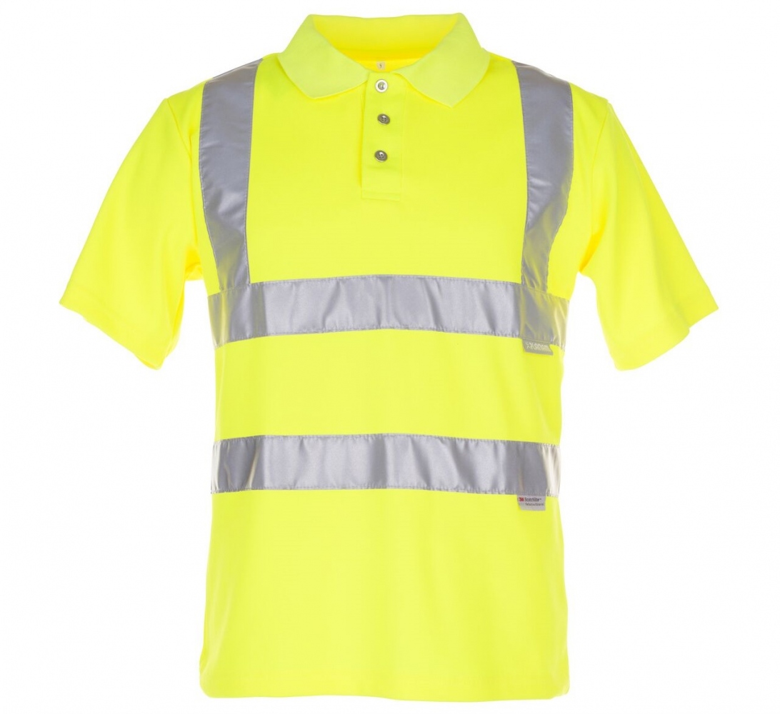 Áo polo phản quang Planam 2092 màu vàng S–4XL