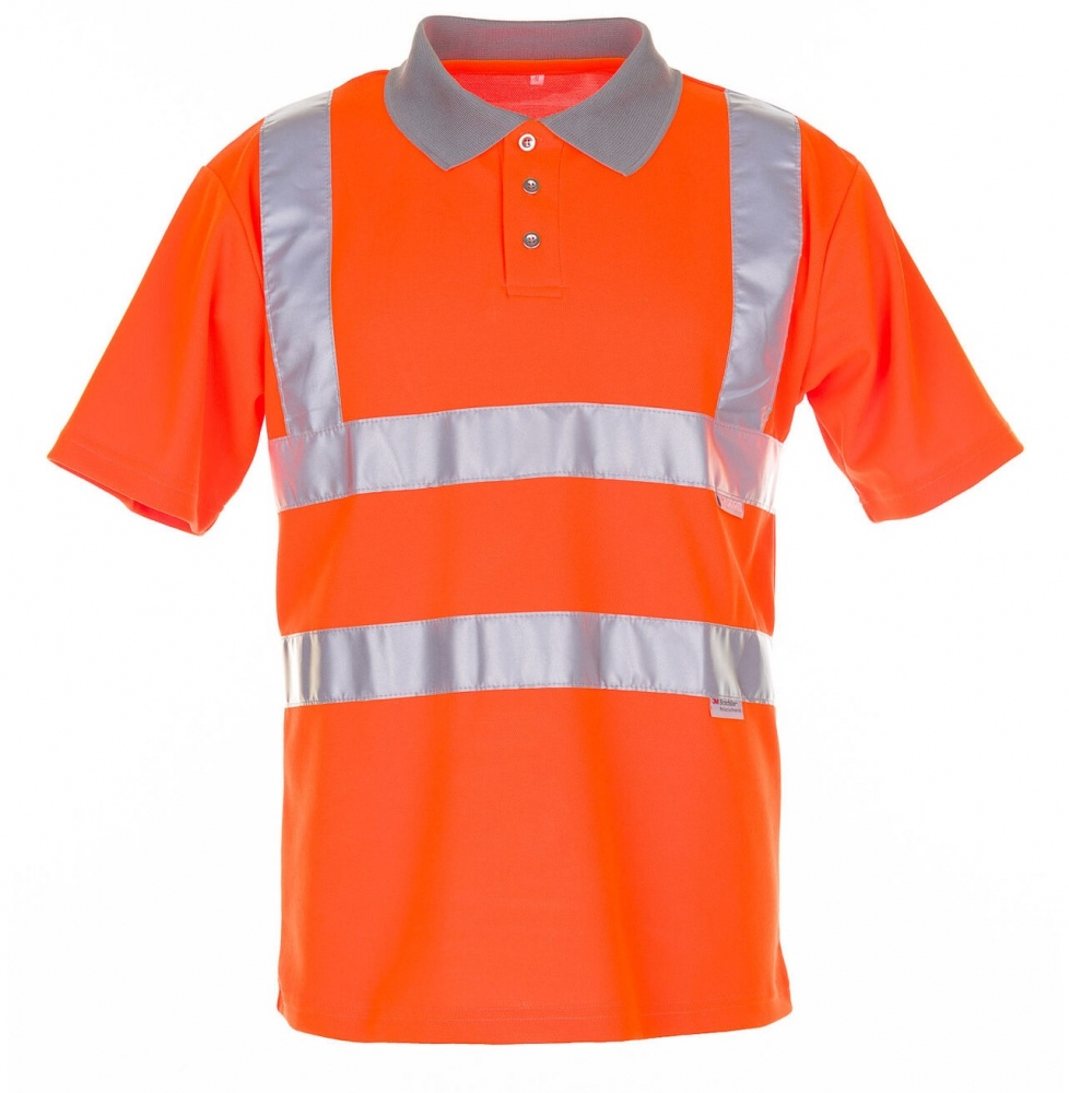 Áo polo phản quang Planam 2098 màu cam/xám S–4XL
