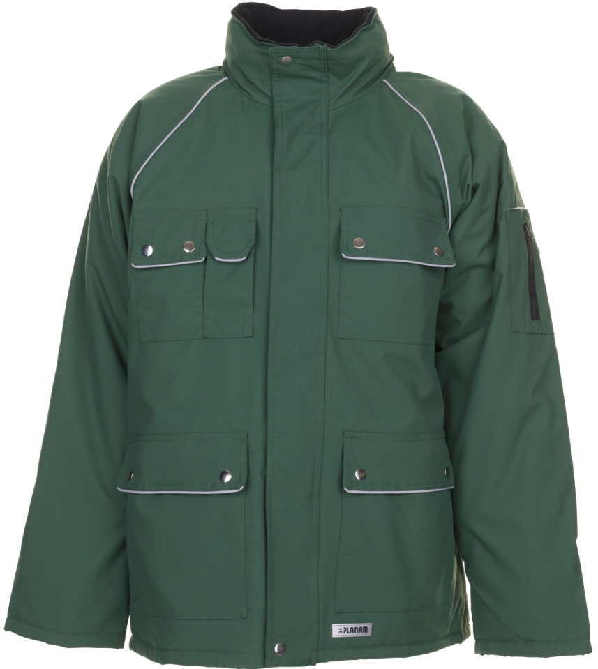 Áo khoác Parka mùa đông hạng nặng Planam 2191 Canvas 320 màu xanh lá S-4XL