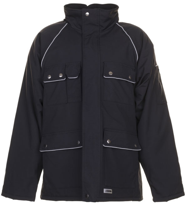 Áo khoác Parka mùa đông hạng nặng Planam 2194 Canvas 320 màu đen size S-4XL