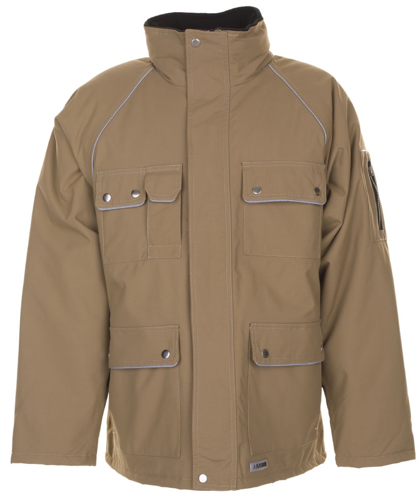 Áo khoác Parka mùa đông hạng nặng Planam 2195 Canvas 320 màu be/đen S-4XL