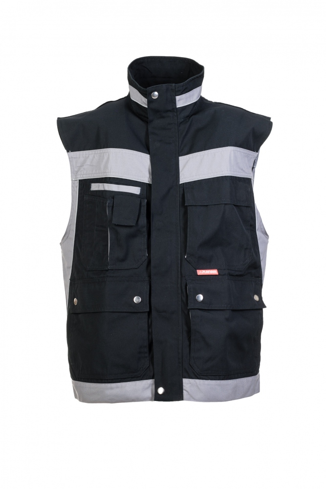 Áo ghi lê bảo hộ nam Planam 2530 Plaline màu đen/kẽm size XS - 4XL