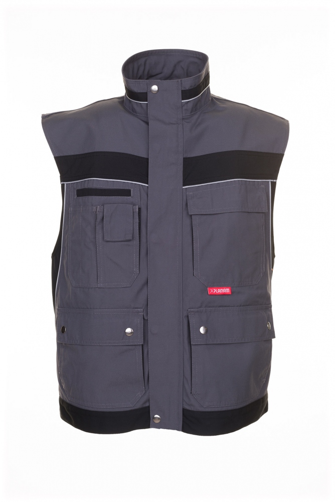 Áo ghi lê bảo hộ nam Planam 2536 Plaline màu xám xanh/đen XS - 4XL