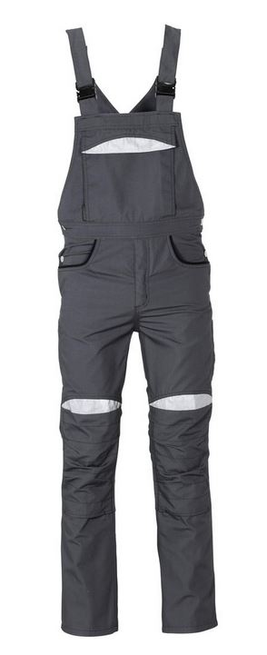 Quần yếm bảo hộ lao động Planam 2921 DuraWork màu xám/đen