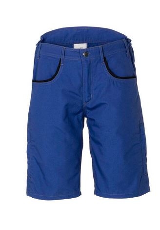 Quần short bảo hộ lao động nam Planam 2942 DURAWORK, màu xanh dương/đen hiện đại, kích cỡ XS-3XL
