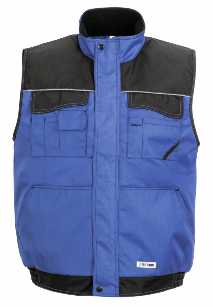 Planam 3321 - Áo vest bảo hộ chống thời tiết - Xanh dương/Đen