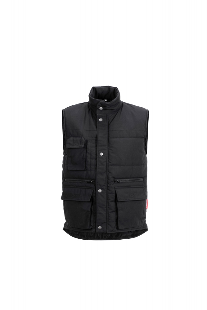 Áo khoác gile bảo hộ lao động ngoài trời Planam 3691 Outdoor Turbo màu đen XS-8XL