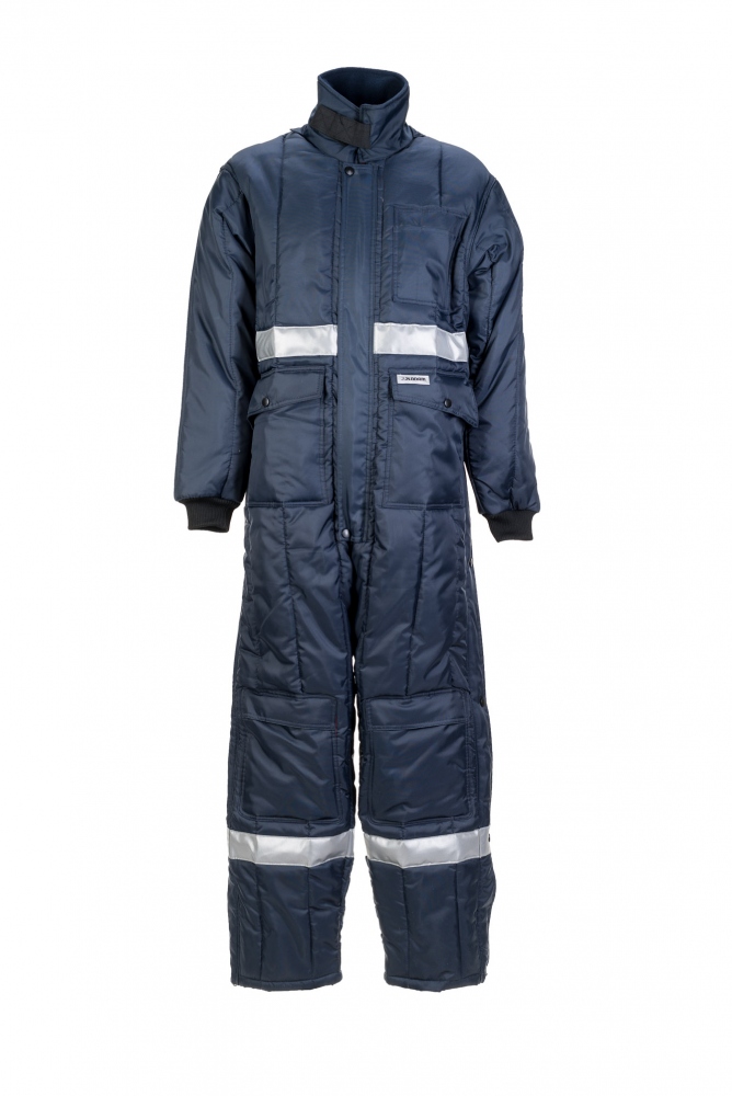 Quần áo bảo hộ kho lạnh toàn thân Planam 5124 màu xanh đen lót trong màu đỏ S-3XL