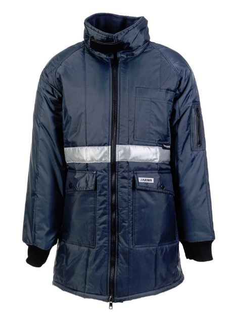 Áo khoác parka kho lạnh Planam 5131 màu xanh đen, lớp lót màu xanh dương