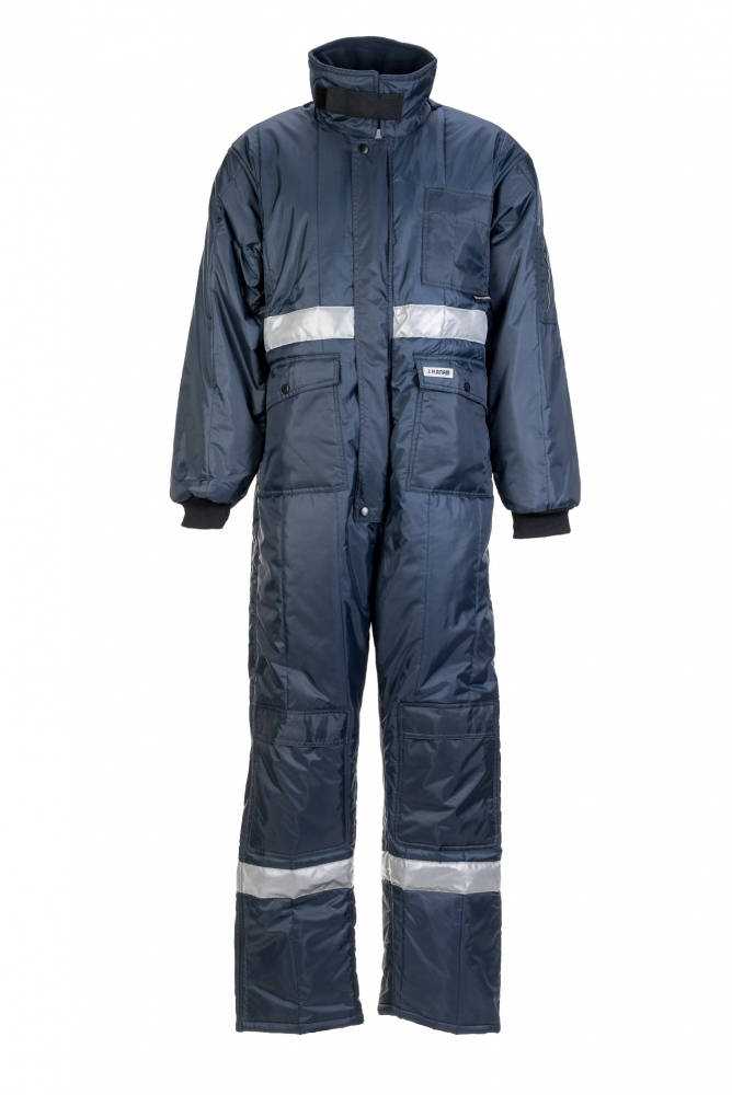 Quần áo bảo hộ liền thân lót bông Planam 5134 dùng cho kho lạnh màu xanh đen S-3XL
