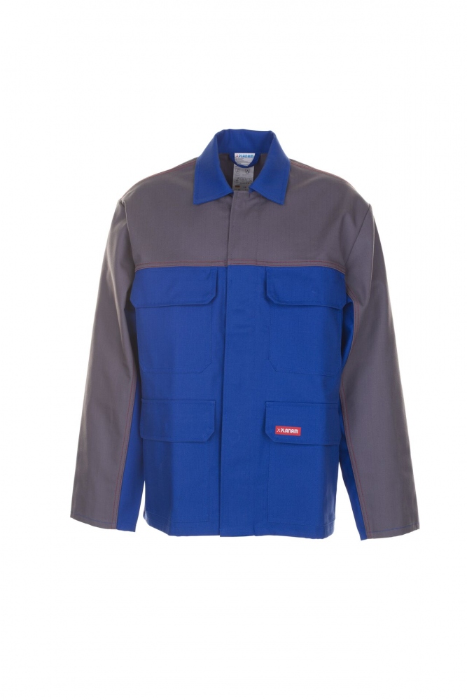 Áo bảo hộ đa năng Planam 5210 Major Protect Multinorm TDL màu xanh/xám, size 42-110
