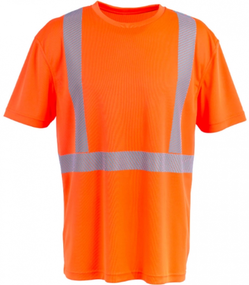 Áo thun phản quang EN 20471 Planam 5880 màu cam XS–4XL