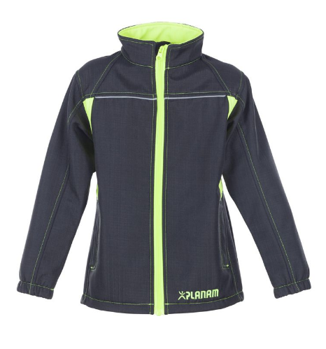 Áo khoác Softshell trẻ em Planam 6130 Junior màu xám than/vàng