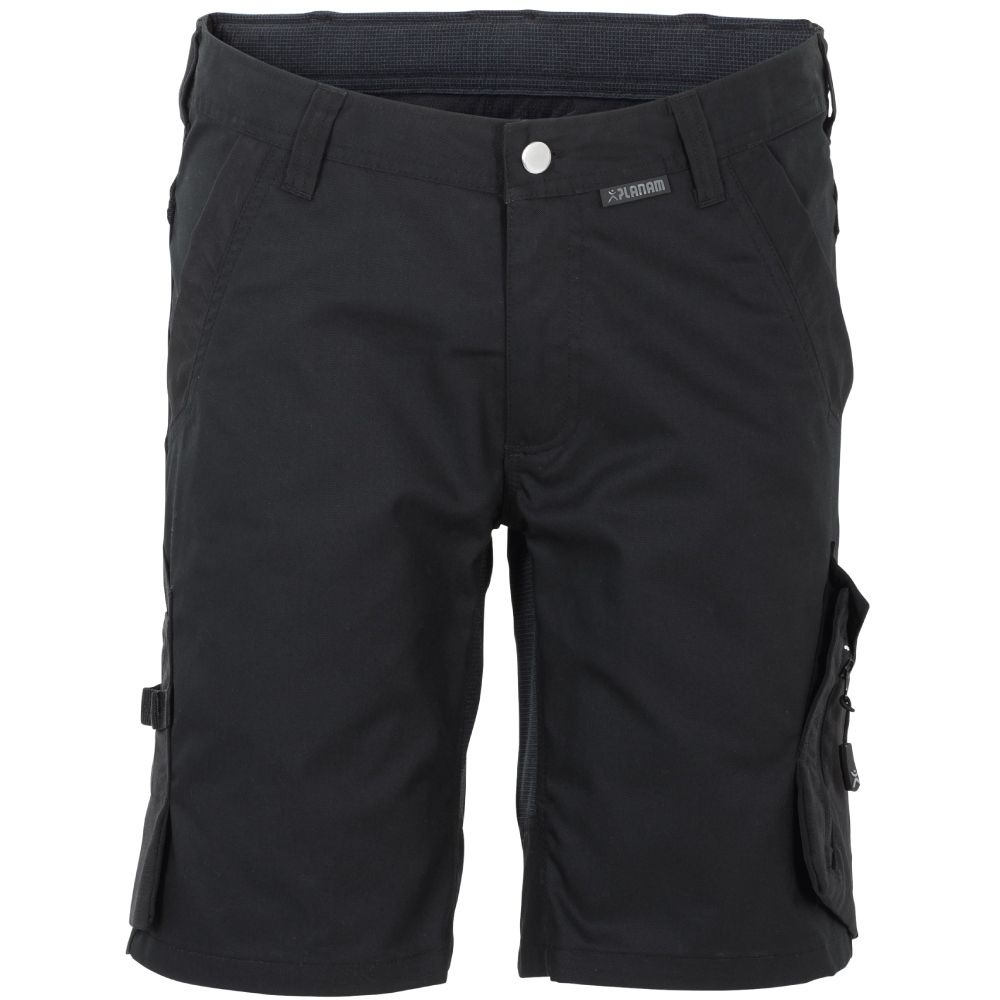 Quần short bảo hộ lao động nam Planam 6450 NORIT hiện đại, màu đen, size XS-4XL