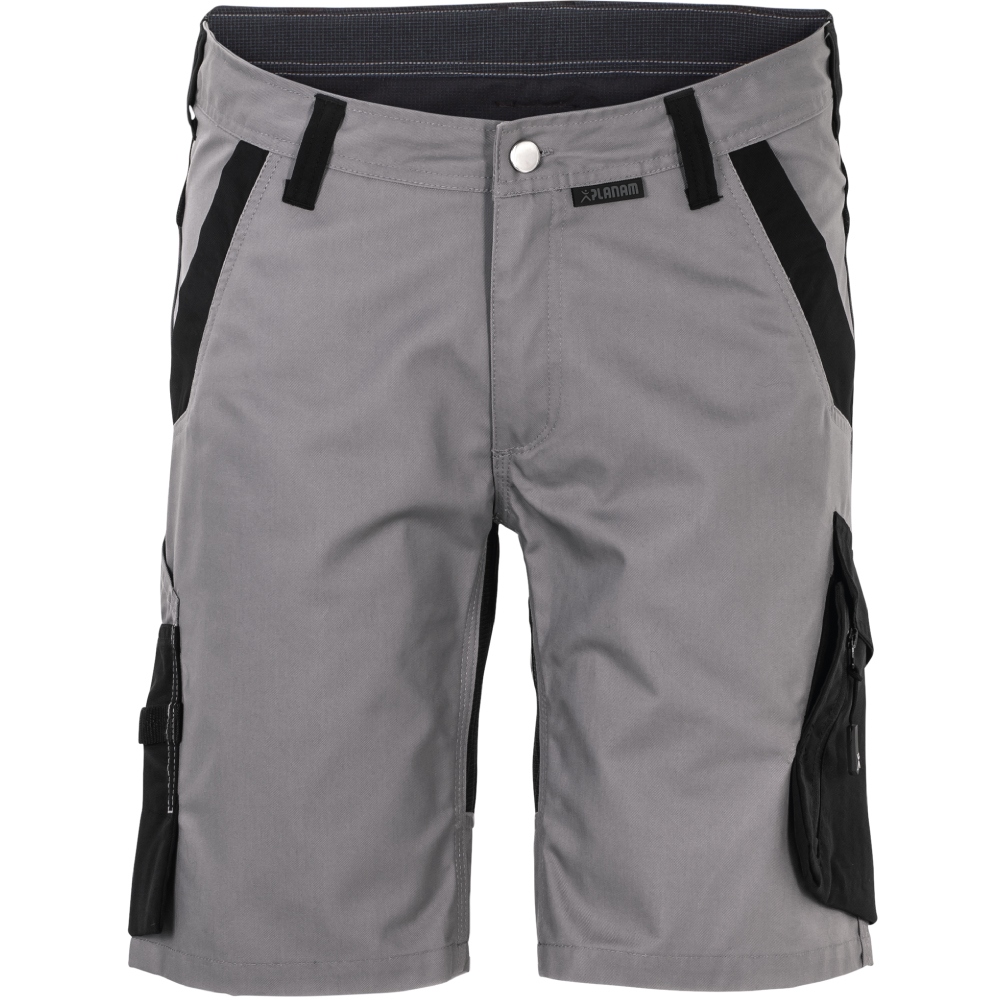 Quần short bảo hộ nam Planam 6456 NORIT kiểu dáng hiện đại, màu xám nhạt/đen, cỡ XS-4XL